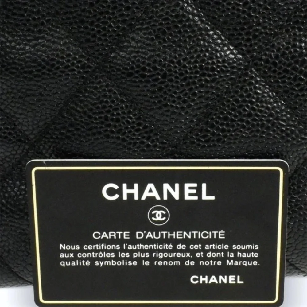 CHANEL Continental Caviar Zipped Wallet Noir - Picture 2 of 13